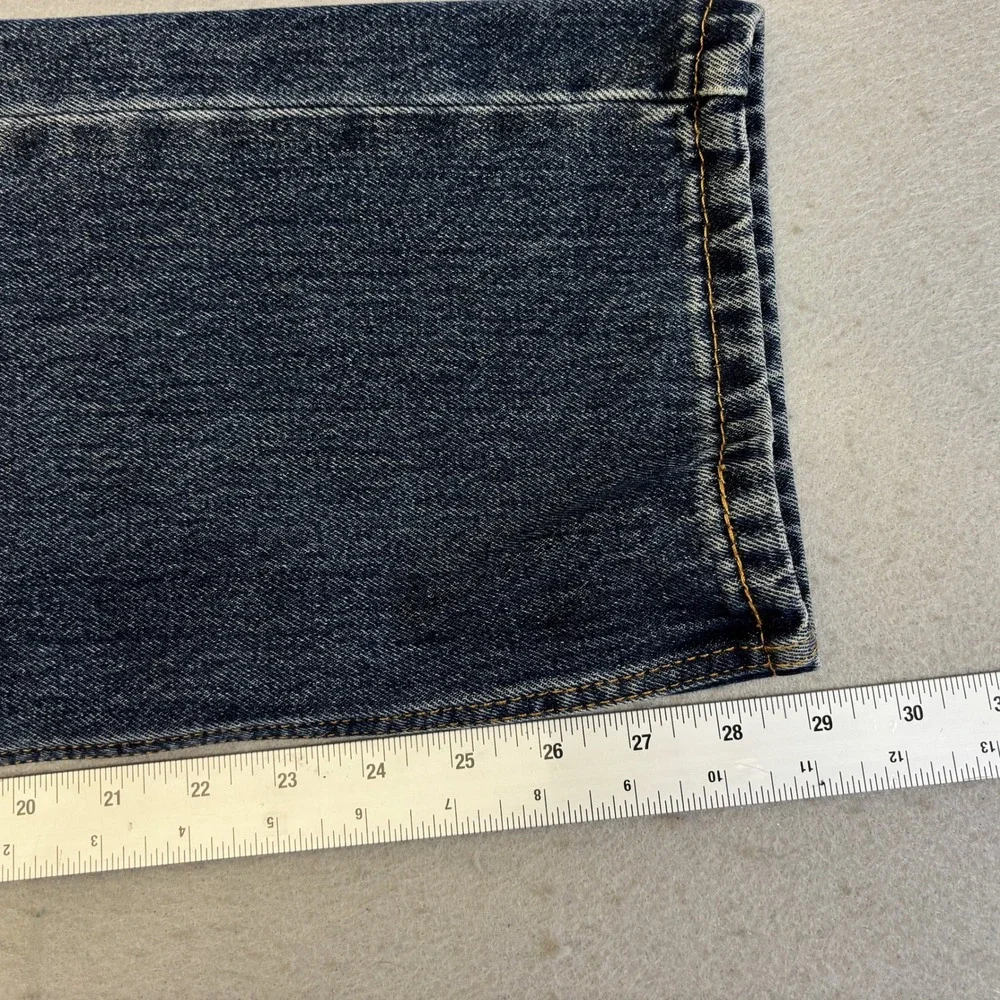 Levis 505 Regular Fit Jeans Mens 33x30 Dark Wash Blue Denim Straight Gorpcore